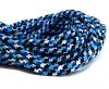 Paracord 8mm - BLACK-BLUE-WHITE-AZURE