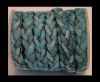 Braided Flat Hair-on Leather-Turquoise