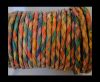 Round Braided Leather Cord SE/MD/01-multicoloured - 3mm