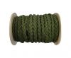Braided Suede Cords -Green-5mm
