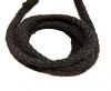  Suede Braided Leather Cords 8mm - black
