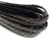 Braided Leather Flat - Single- 9mm - Brown 