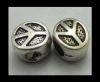 Zamak Silver Plated Beads CA-3378