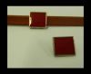 Zamak part for leather CA-4827-10*3mm-Red
