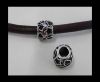 Zamak part for leather CA-4872-5mm-Black Quartz