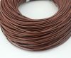 Round Leather Cord -1mm- Coffee Brown