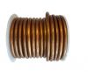 Round Leather Cord -6mm - METALLIC Copper