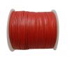 Cowhide Leather Jewelry Cord - 4mm-27406 - Red