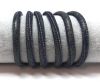 Real Round Nappa Leather cords 6mm-Cracked blue