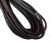 Round Stitched Nappa Leather Cord-4mm-deep wine red