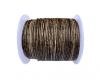 Round Leather Cord -1mm-  Vintage Dark Brown (V_023)