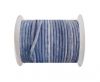 Round Leather Cord - Vintage Blue  -4mm