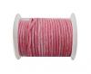 Round Leather Cord -  Vintage Pink  -4mm