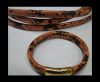 Real Regaliz-Leather-Snake Style 1-10mm*6mm-Orange