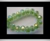 Faceted Glass Beads-12mm-Peridot-AB