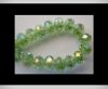 Faceted Glass Beads-12mm-Peridot-AB