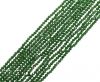 Faceted Natural stones - 2mm - Green crystal