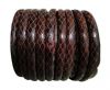 imitation nappa leather 4mm Snake-Style-Oblong-Red
