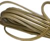 Round stitched nappa leather cord Light Gold-4mm