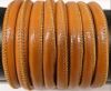 Round stitched nappa leather cord Sandle Brown-6mm