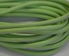 Round stitched nappa leather cord Apple Green-6mm