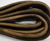 Round stitched nappa leather cord Brown-6mm