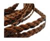 Flat Braided Nappa Cords 10mm TERRACOTTE