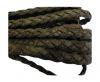 Flat Braided Nappa Leather Cords 6mm-DUSKY BROWN