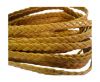 Flat Braided Nappa Leather Cords 6mm -BEIGE