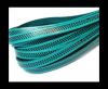 Flat Leather Cords - Chess Style - 10mm-Turchese