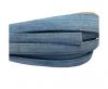 Flat Leather Cord Suede -10mm-Bermuda Blue