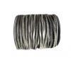 2mm by 2mm square leather - Vintage - Black