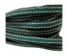 Flat Leather Italian Stitched 5mm - Green