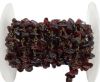 Gemstone chips chain deep red