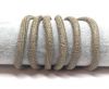Real Round Nappa Leather cords 6mm-Graphic beige
