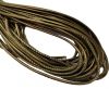 Round Stitched Leather Cord - 3mm - GREEN BRONZE