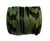 Hair-On Flat Leather- 5MM -Green Zebra