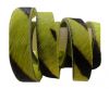 Hair-On Flat Leather-Grass Green Zebra Print-5MM