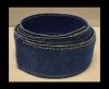 Hair-On Leather Belts-Dark Blue-40mm