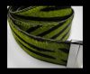 Hair-On Leather Belts-Green Zebra -40mm