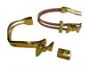 Half Cuff Bracelet Clasp  MGL-225-3mm-Gold