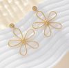 Stainless Steel Earnings - SSEAR35-PVD Gold plated
