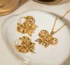 Stainless Steel Earnings - SSEAR65-PVD Gold plated