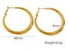 Stainless Steel Earnings - SSEAR82-PVD Gold plated