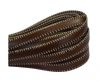 Italian Flat Leather- Side Stitched - Brown