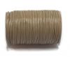 Round Leather Cord -0.5mm-  Khaki