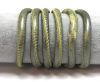 Real Round Nappa Leather cords 6mm-Lamina Green