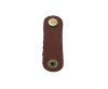 LEATHER BUTTON CLIP - COGNAC