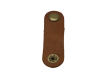 LEATHER BUTTON CLIP - LIGHT BROWN