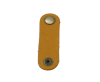 LEATHER BUTTON CLIP - YELLOW